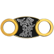 Load image into Gallery viewer, BL18-014 MTV Cribs Michael Strahan episode matching gray Cigar Cutter for Tap Dat Ash Cigar Coin