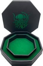 Load image into Gallery viewer, Green Cthulhu - Tray of Holding™ Dice Tray by Norse Foundry
