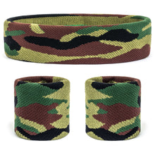Load image into Gallery viewer, Camo Headband / Wristbands Set
