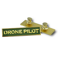 Load image into Gallery viewer, PBX-003-F DRONE PILOT Green Commendation Bar Pin Border Patrol Security Military Army Marines