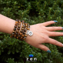 Load image into Gallery viewer, Charms Tiger Eye Stone Mala | Protection