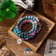 Load image into Gallery viewer, Charms Mixed Stones Mala | Vitality