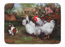 Load image into Gallery viewer, Chickens, Hens and Puppy Machine Washable Memory Foam Mat HEH0003RUG