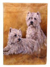 Load image into Gallery viewer, Westies by Michael Herring Flag Canvas House Size HMHE0201CHF