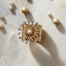 Load image into Gallery viewer, Pearl star napkin rings, set of two