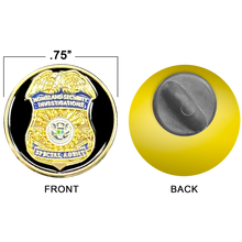Load image into Gallery viewer, KCB-001-H HSI Special Agent Lapel Pin