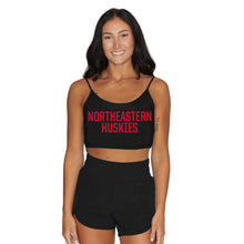 Load image into Gallery viewer, Northeastern Black Spaghetti Tank