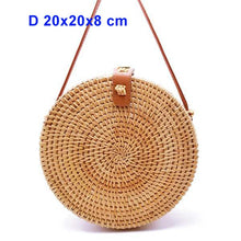 Load image into Gallery viewer, Round Bali Summer Straw Bags - 14 styles