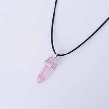 Load image into Gallery viewer, Hexagon Natural Stone Necklace [8 crystal options]