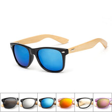 Load image into Gallery viewer, Retro Wood Frame Sunglasses