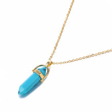 Load image into Gallery viewer, Hexagon Natural Stone Necklace [8 crystal options]