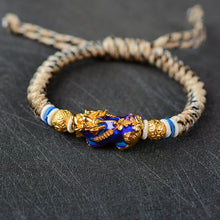 Load image into Gallery viewer, Gold Chameleon Pi Xiu Bracelet - Prosperity
