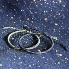 Load image into Gallery viewer, Blue Cyan Tibetan Braided Lucky Bracelet - Blessed Best Friend