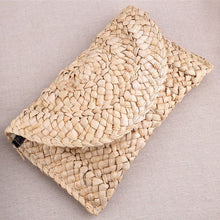 Load image into Gallery viewer, Bohemian Straw Clutch