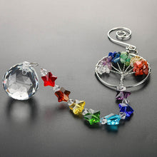 Load image into Gallery viewer, Tree of Life Hanging Chakra Crystal