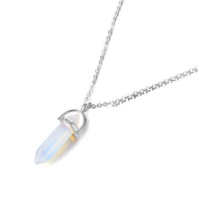 Load image into Gallery viewer, Hexagon Natural Stone Necklace [8 crystal options]