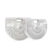 Load image into Gallery viewer, Elegant Bamboo Moon Basket Bag - 5 Colors
