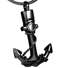 Load image into Gallery viewer, Anchor Cremation Urn Necklace