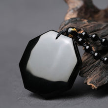 Load image into Gallery viewer, Black Obsidian Yin Yang Necklace Pendant