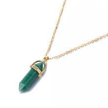 Load image into Gallery viewer, Hexagon Natural Stone Necklace [8 crystal options]