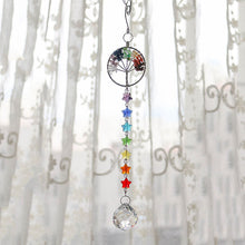 Load image into Gallery viewer, Tree of Life Hanging Chakra Crystal