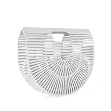 Load image into Gallery viewer, Elegant Bamboo Moon Basket Bag - 5 Colors
