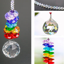 Load image into Gallery viewer, Chakra Rainbow Crystal Sun-catchers