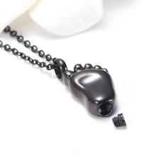 Load image into Gallery viewer, Baby Foot Cremation Urn Necklace
