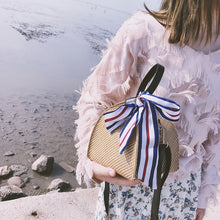 Load image into Gallery viewer, Crossbody Rattan Straw Bag