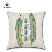 Load image into Gallery viewer, Free Spirit Feather Linen Cushion Cover