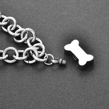 Load image into Gallery viewer, Dog Bone Cremation Urn Bracelet