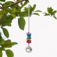 Load image into Gallery viewer, Chakra Rainbow Crystal Sun-catchers