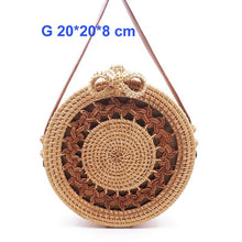 Load image into Gallery viewer, Round Bali Summer Straw Bags - 14 styles