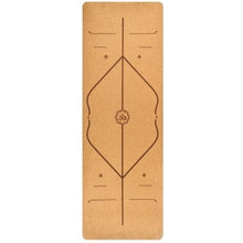 Load image into Gallery viewer, Cork Rubber Exercise Yoga Mat