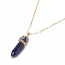 Load image into Gallery viewer, Hexagon Natural Stone Necklace [8 crystal options]