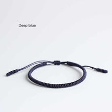 Load image into Gallery viewer, Blue Cyan Tibetan Braided Lucky Bracelet - Blessed Best Friend