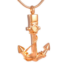 Load image into Gallery viewer, Anchor Cremation Urn Necklace