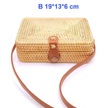Load image into Gallery viewer, Round Bali Summer Straw Bags - 14 styles