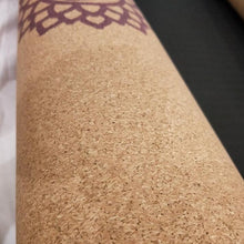 Load image into Gallery viewer, Cork Rubber Exercise Yoga Mat