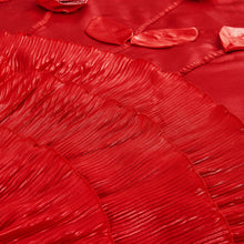 Load image into Gallery viewer, Tache Satin Ruffle Victorian Glam Romantic Red Rose Comforter Set (HY4174)
