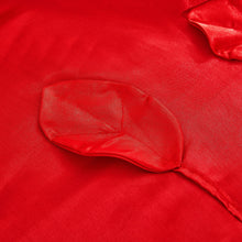 Load image into Gallery viewer, Tache Satin Ruffle Victorian Glam Romantic Red Rose Comforter Set (HY4174)