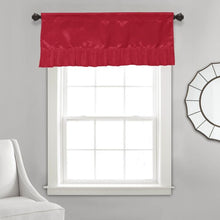 Load image into Gallery viewer, Tache Satin Romantic Red Victorian Glam Window Curtain 18x52" Valance (HY4174)