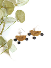Load image into Gallery viewer, Half Circle Dangle Earrings