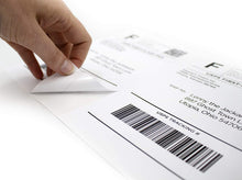 Load image into Gallery viewer, Half Sheet Printable Shipping Labels, 8.5 x 5.5-Inch