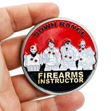 Load image into Gallery viewer, DL3-07 Firearms Instructor Down Range Police Military Target Challenge Coin