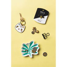 Load image into Gallery viewer, Haven Palm Tree Shaped Ceramic Trinket Tray | Catch-all Decorative Tray | 4.75” x 4”