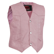 Load image into Gallery viewer, Petal Prowler Kid’s Leather Vest