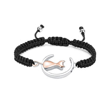 Load image into Gallery viewer, Cat &amp; Moon Adjustable Urn Bracelet