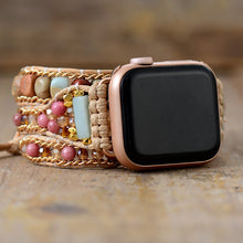 Load image into Gallery viewer, Rhodonite &amp; Jasper Style &amp; Relaxation Apple Watch Band