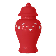 Load image into Gallery viewer, "Love is in the Air" Ginger Jars in Red